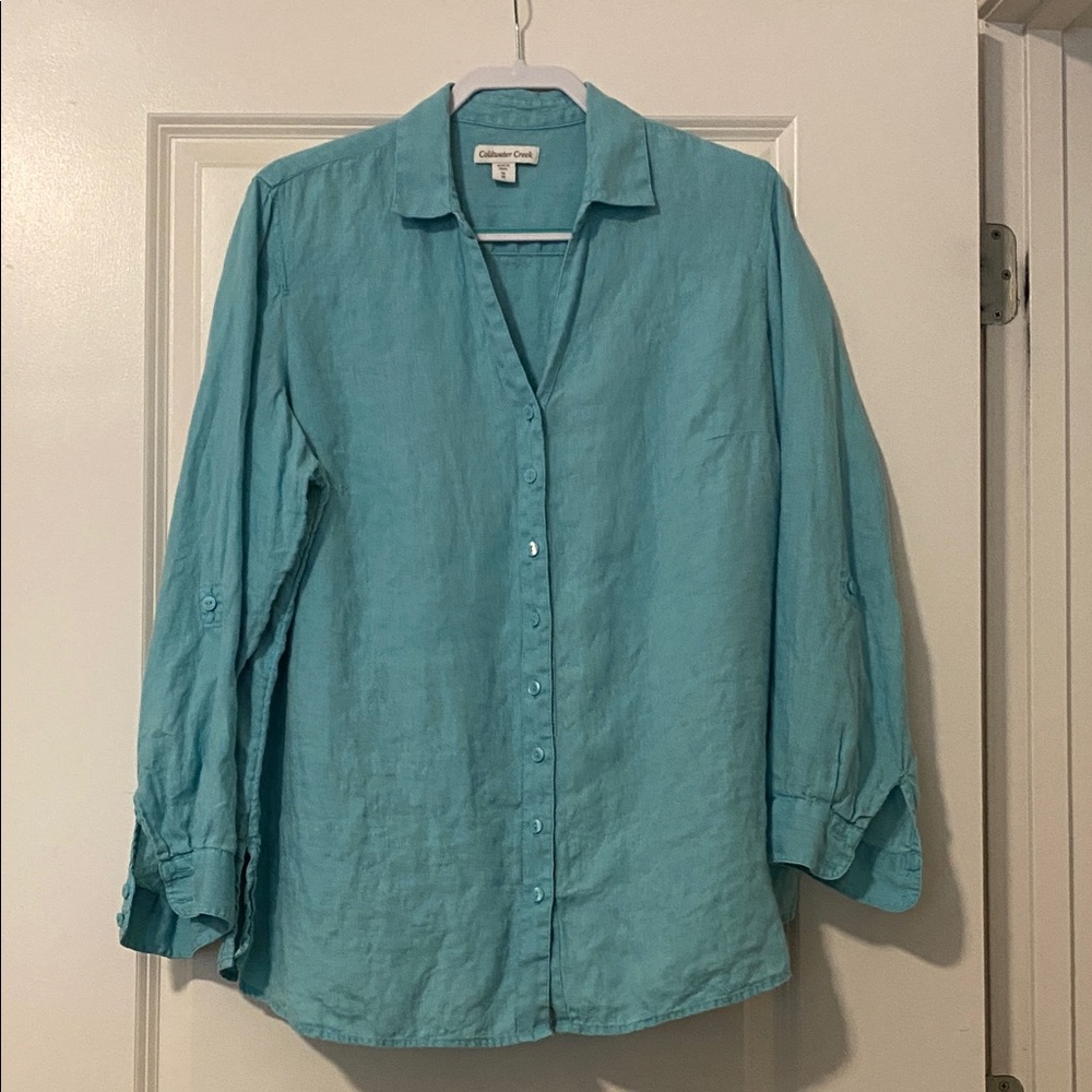 Coldwater Creek Teal Blouse